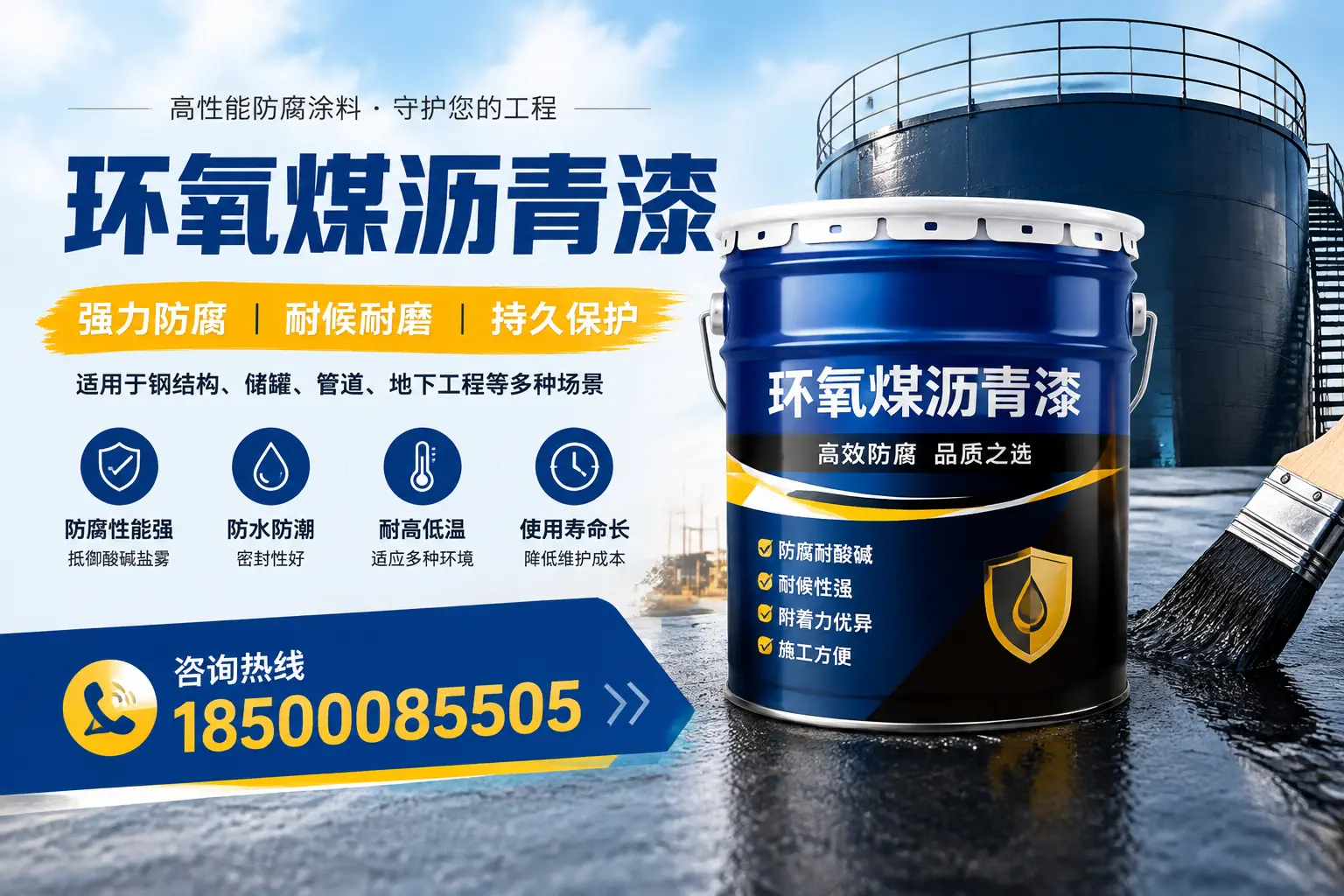 环氧煤沥青漆在工业中的应用,洛阳企业的选择
